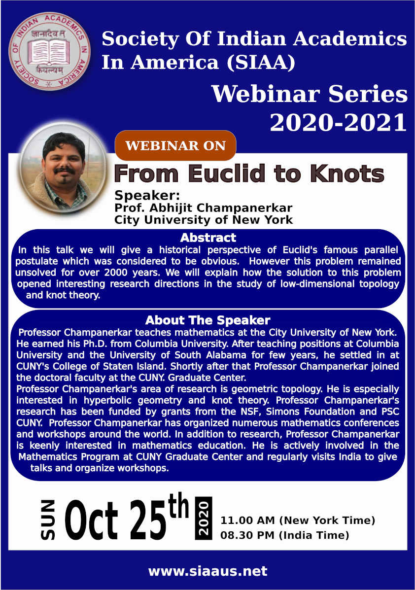 webinar - From Euclid to Knots