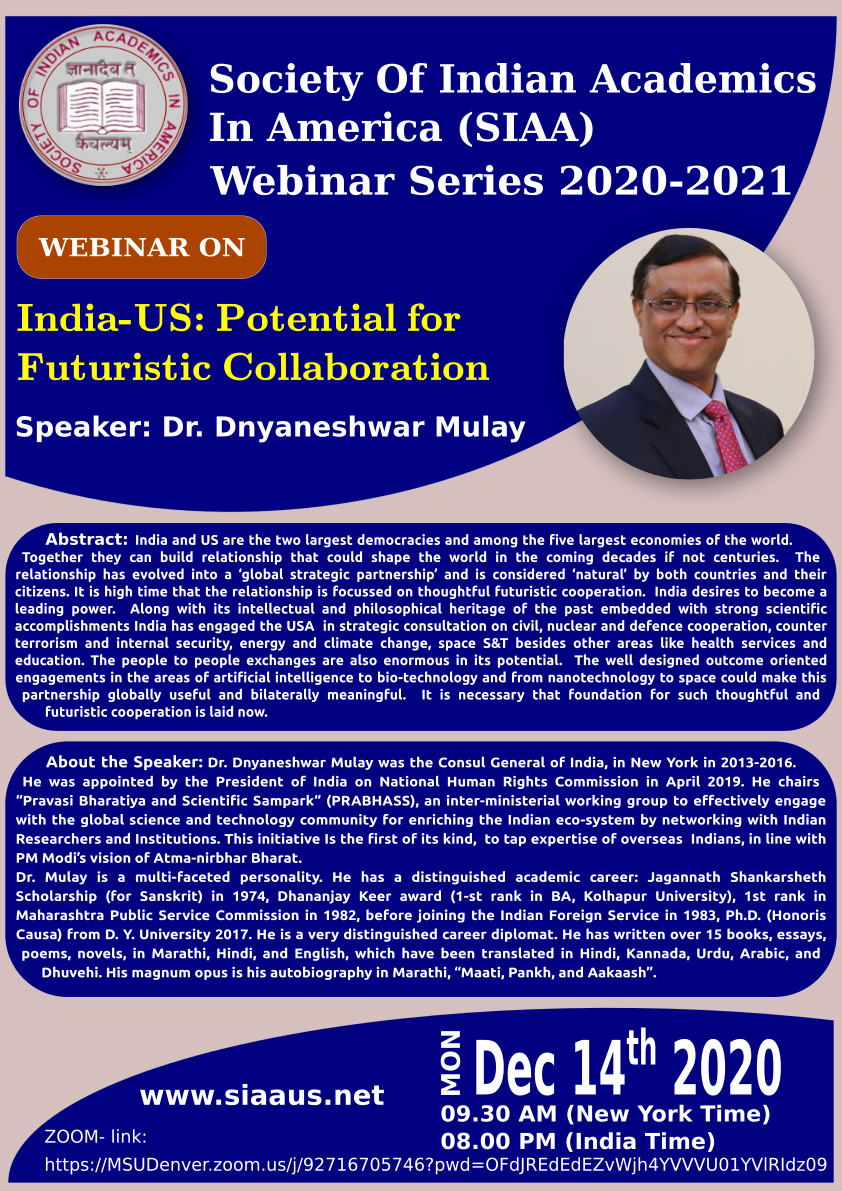 India-US: Potential for Futuristic Collaboration