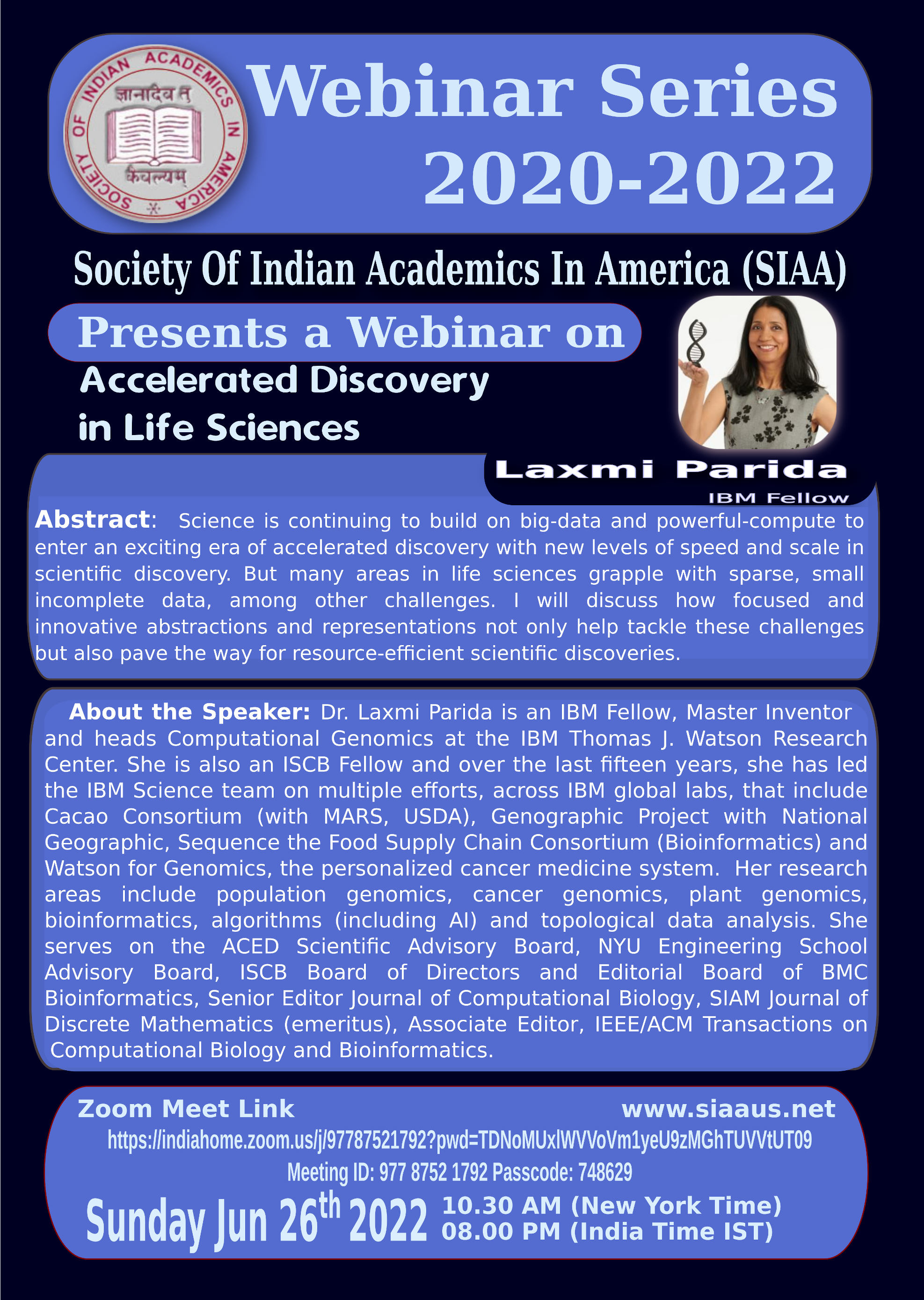 webinar june 2022 - Accelerated Discovery  in Life Sciences