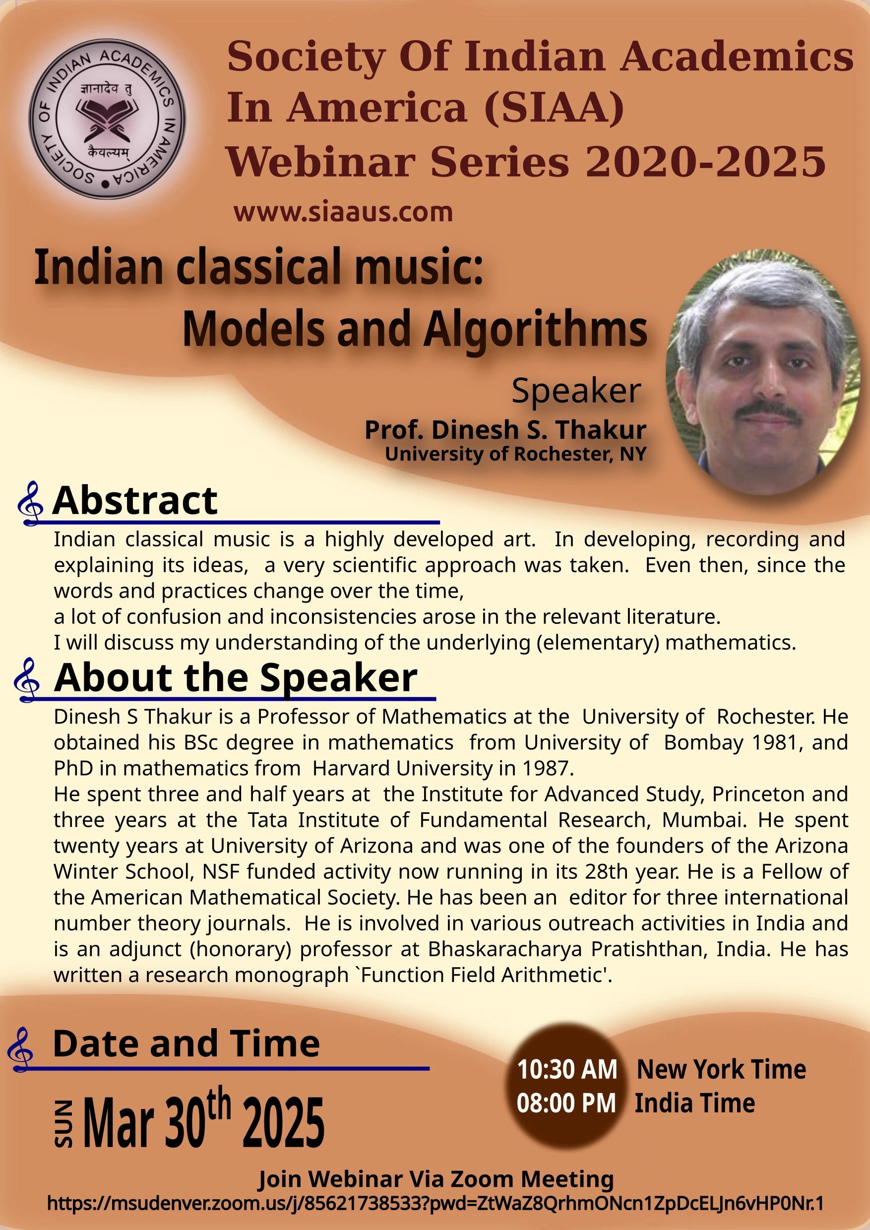 Poster for webinar March 2025